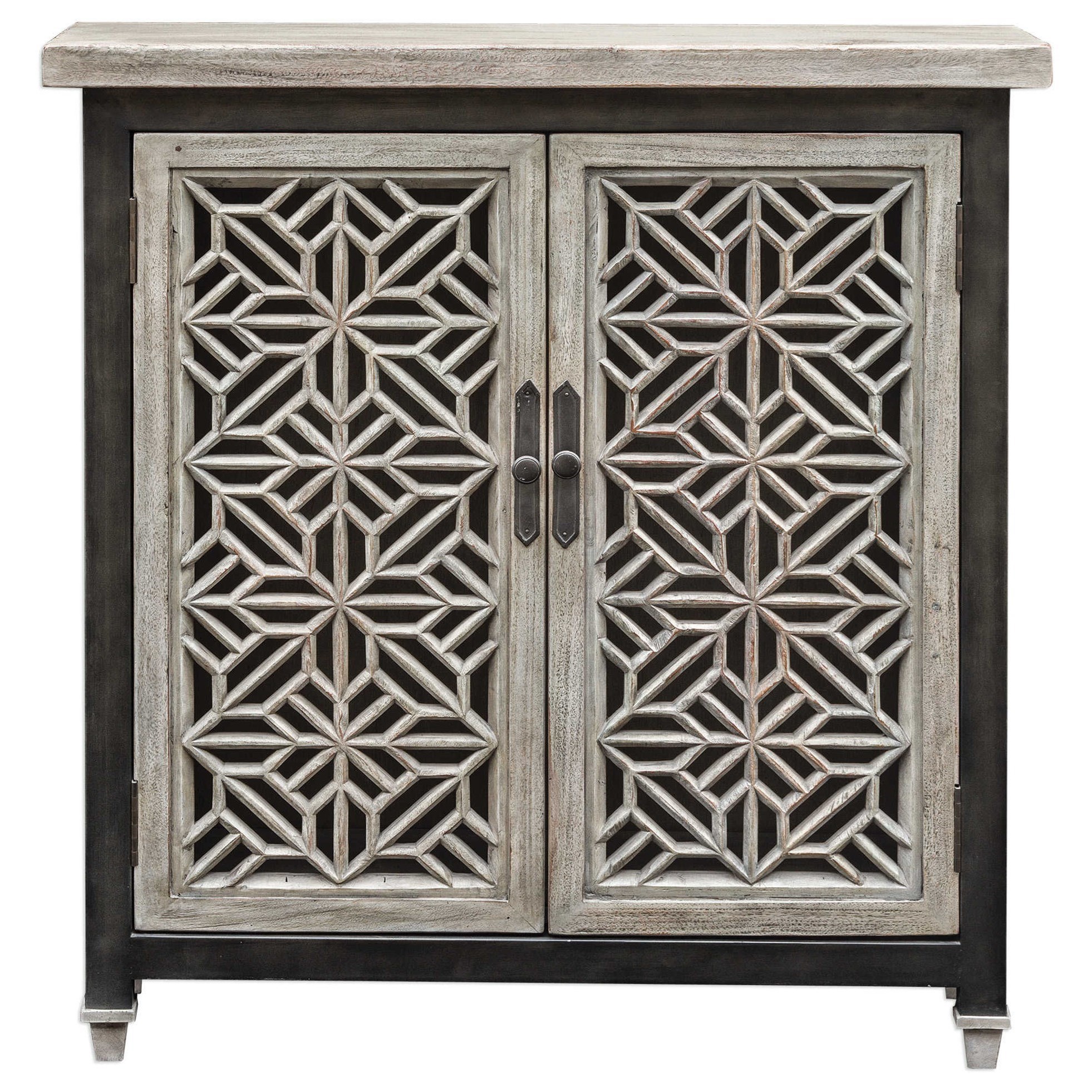 Uttermost Accent Furniture Chests UT170436 Branwen Aged White Accent